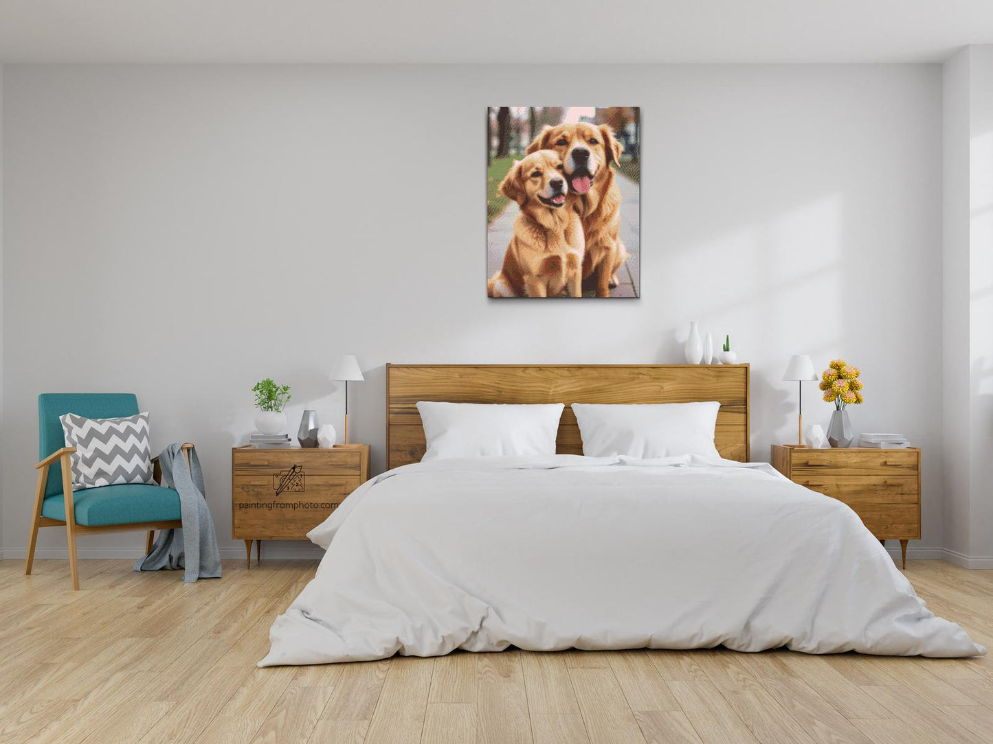 Diamond Paint - Hunde forelskede