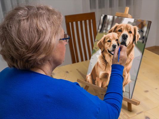 Paint by number - Hunde forelskede