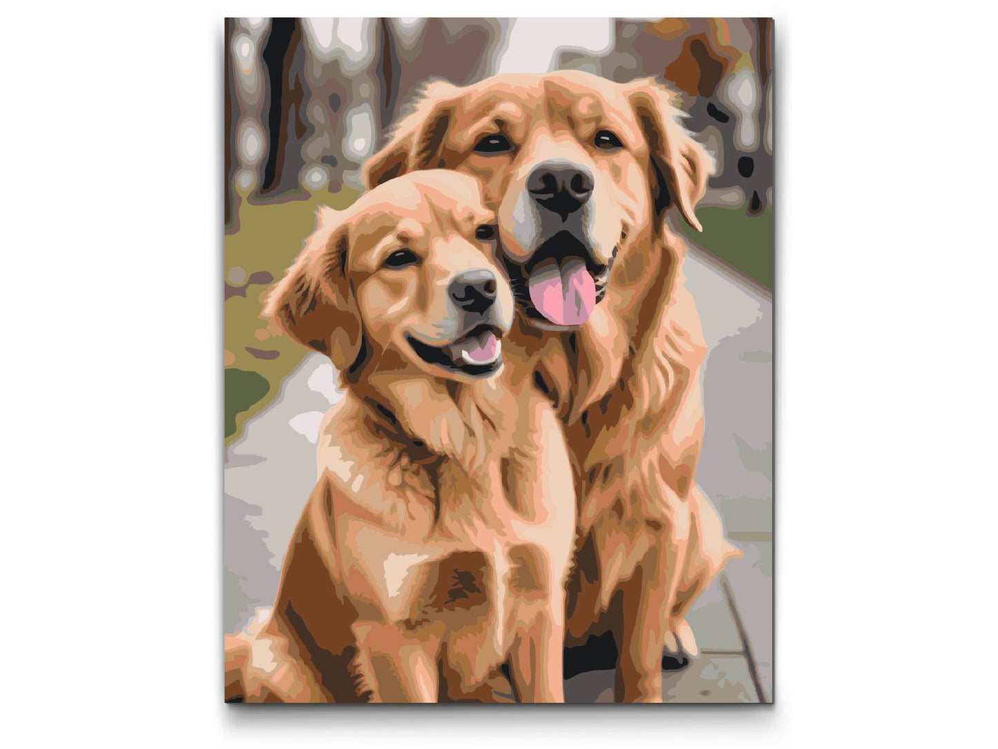 Paint by number - Hunde forelskede