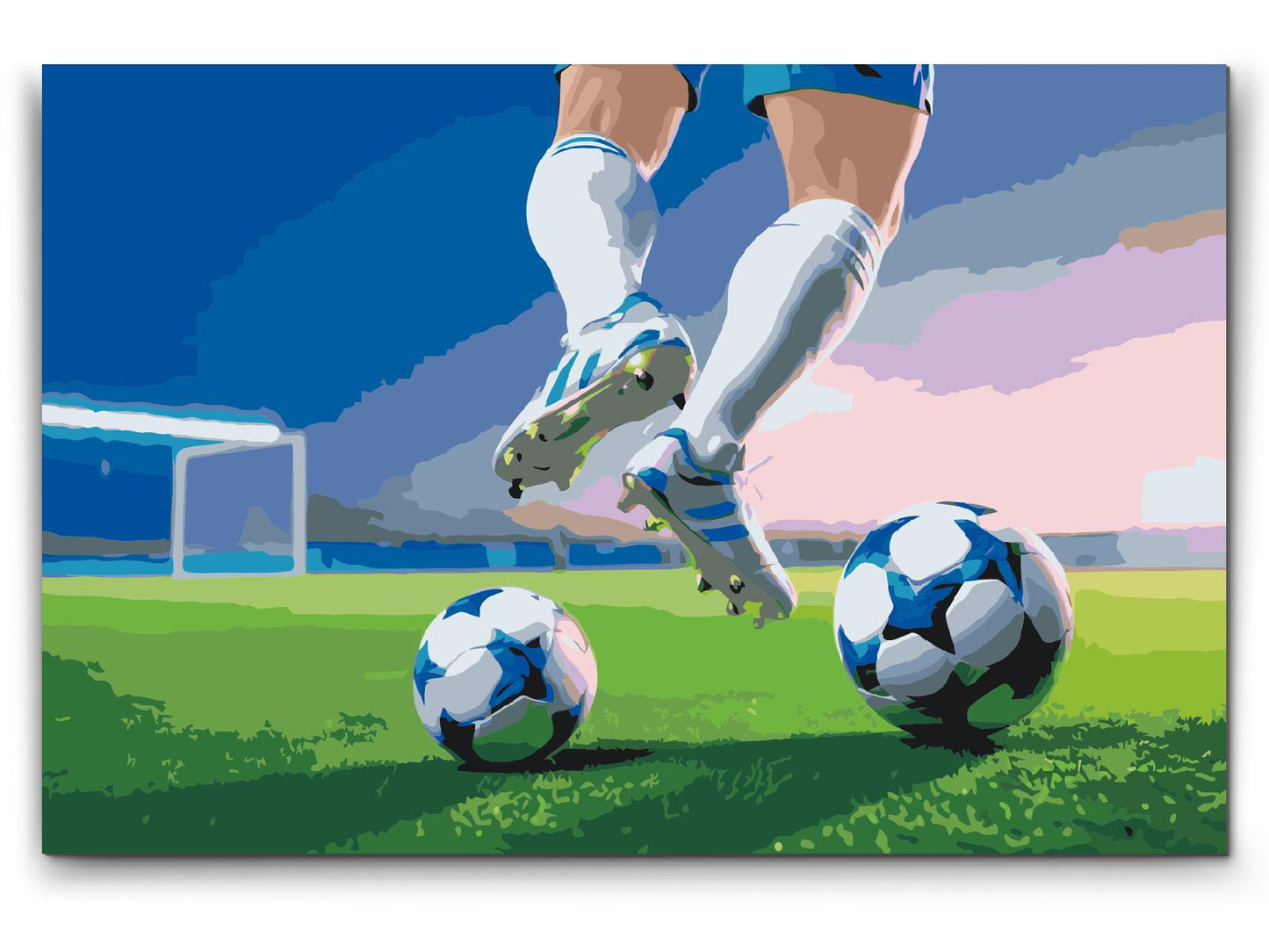 Paint by number - Fodbold på banen