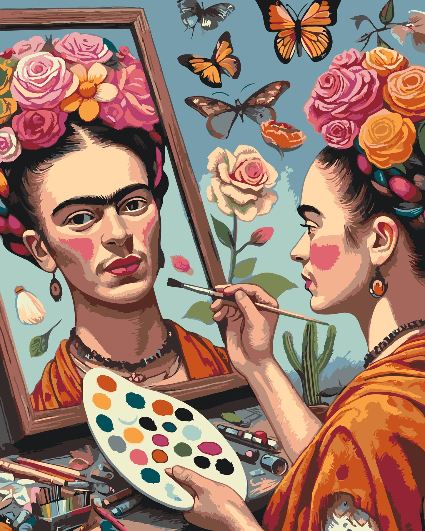 Paint by number - Frida Kahlo-maleri