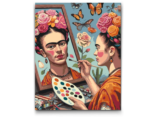 Paint by number - Frida Kahlo-maleri