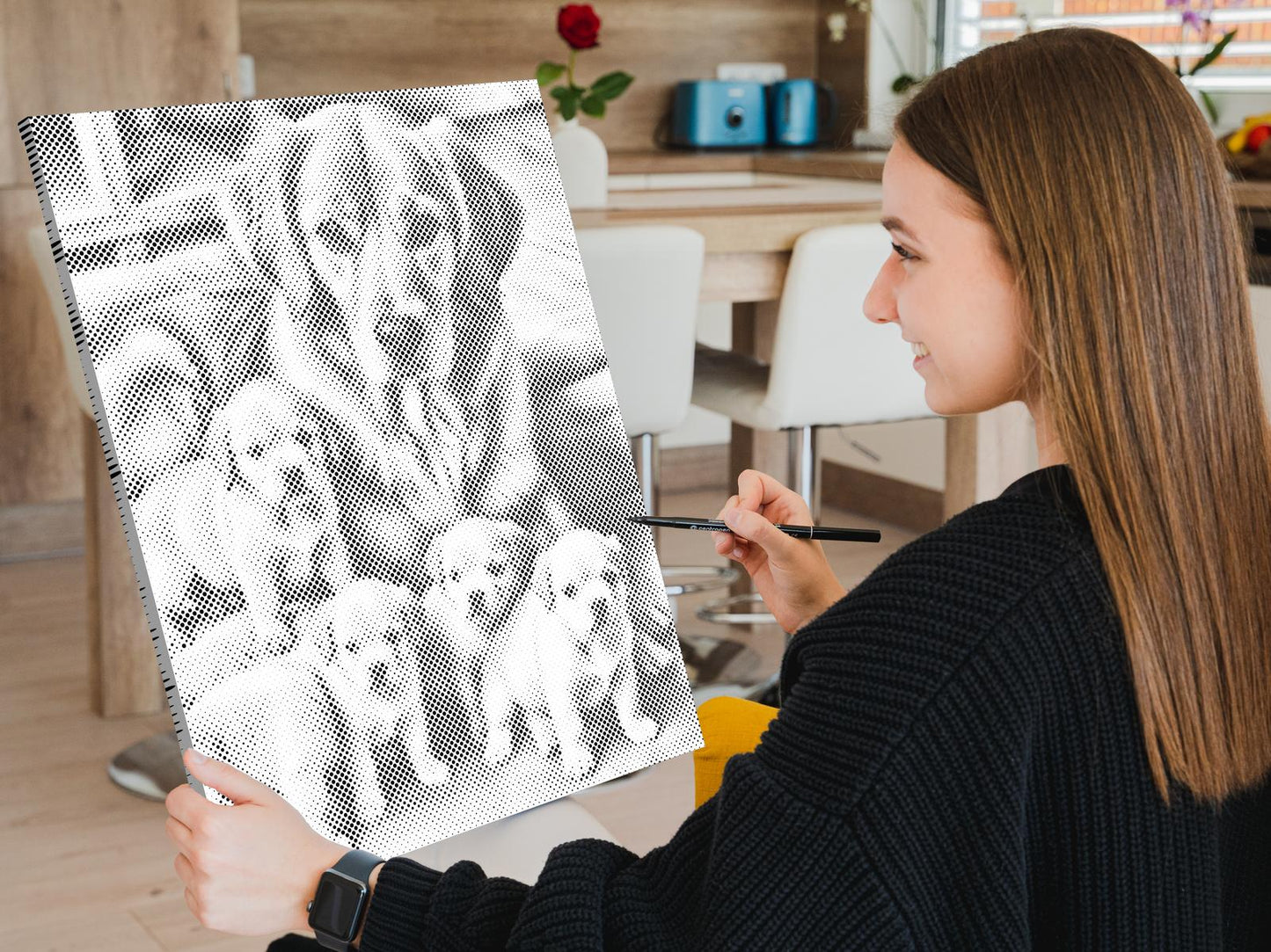 Dotting - Golden retriever og hvalpe