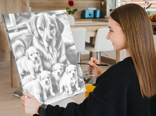 Dotting - Golden retriever og hvalpe