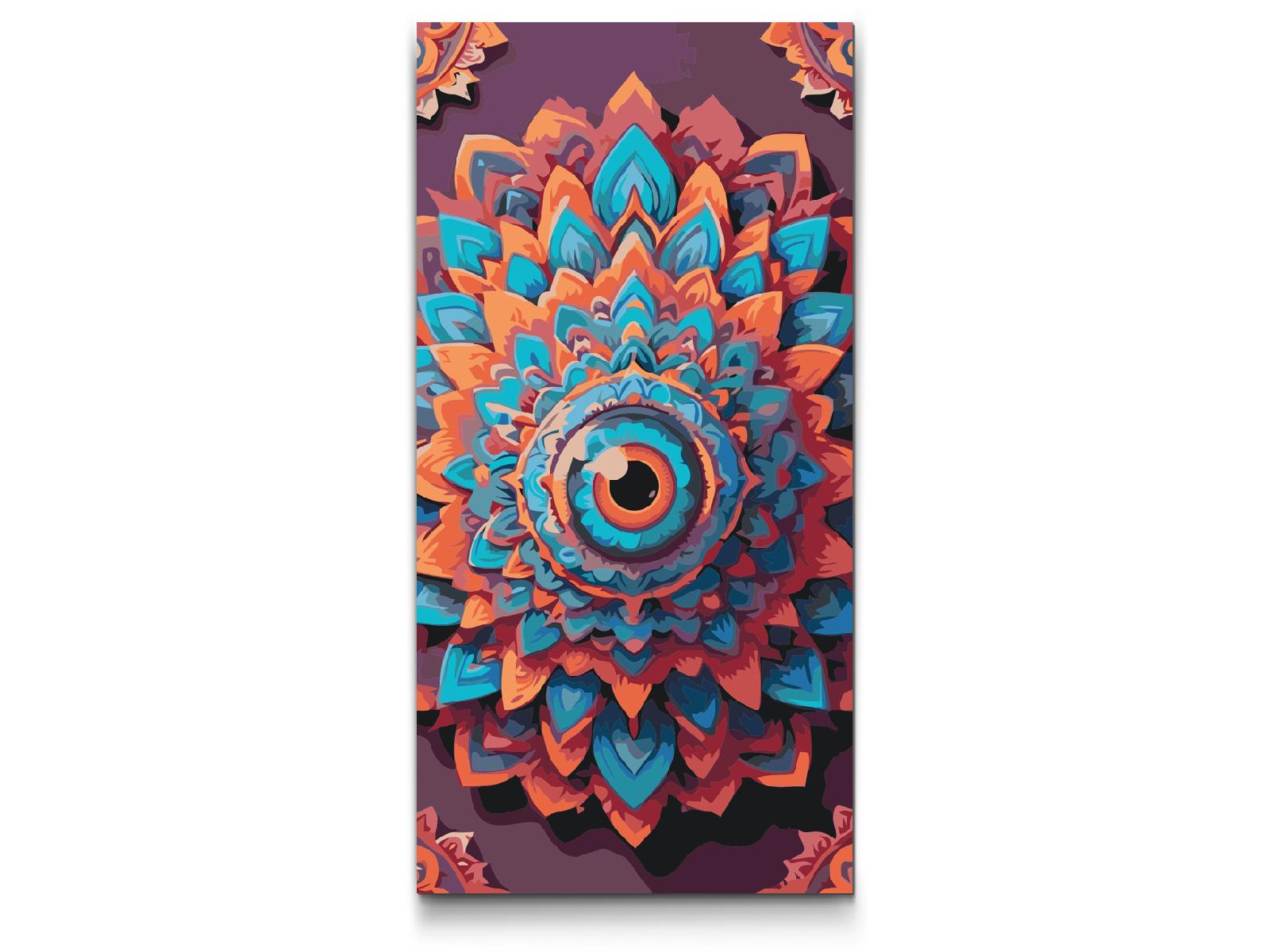 Paint by number - Mandala med et blik i midten