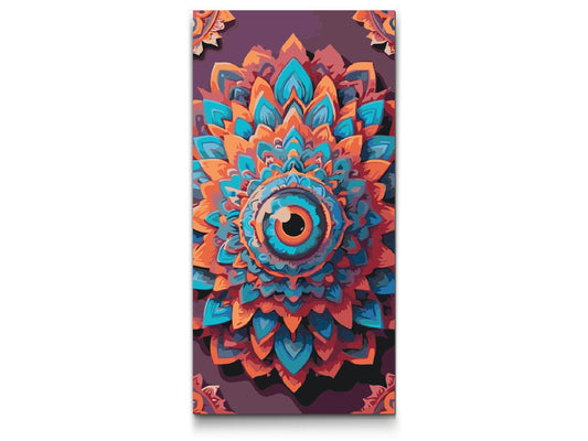 Paint by number - Mandala med et blik i midten
