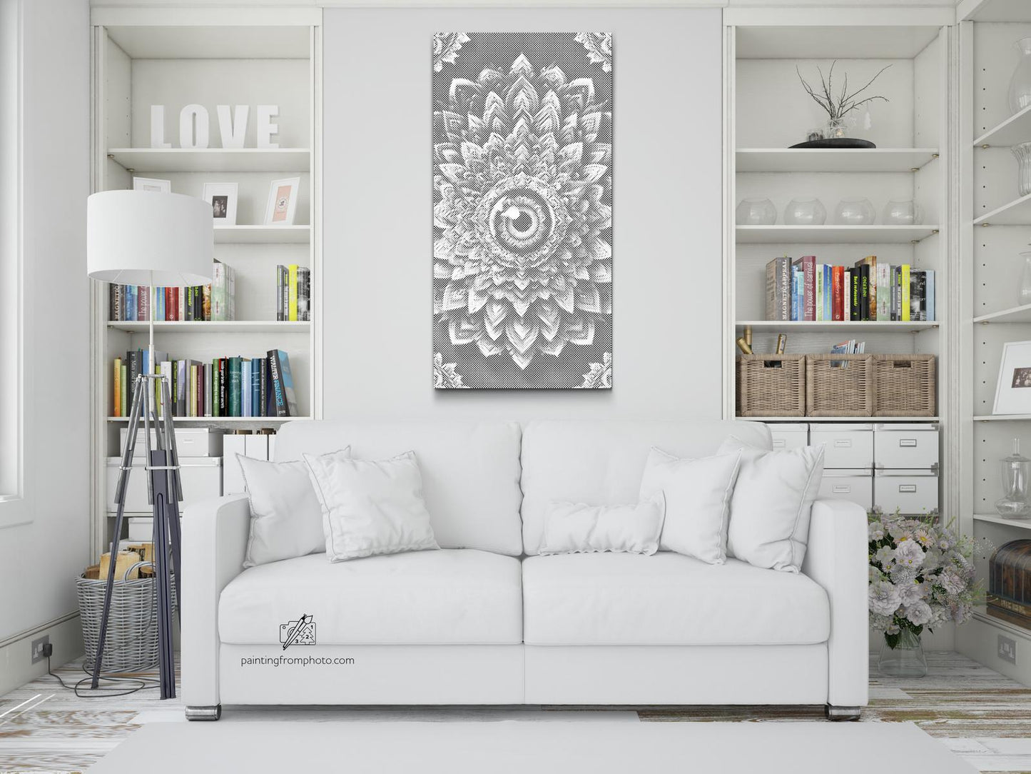 Dotting - Mandala med et blik i midten