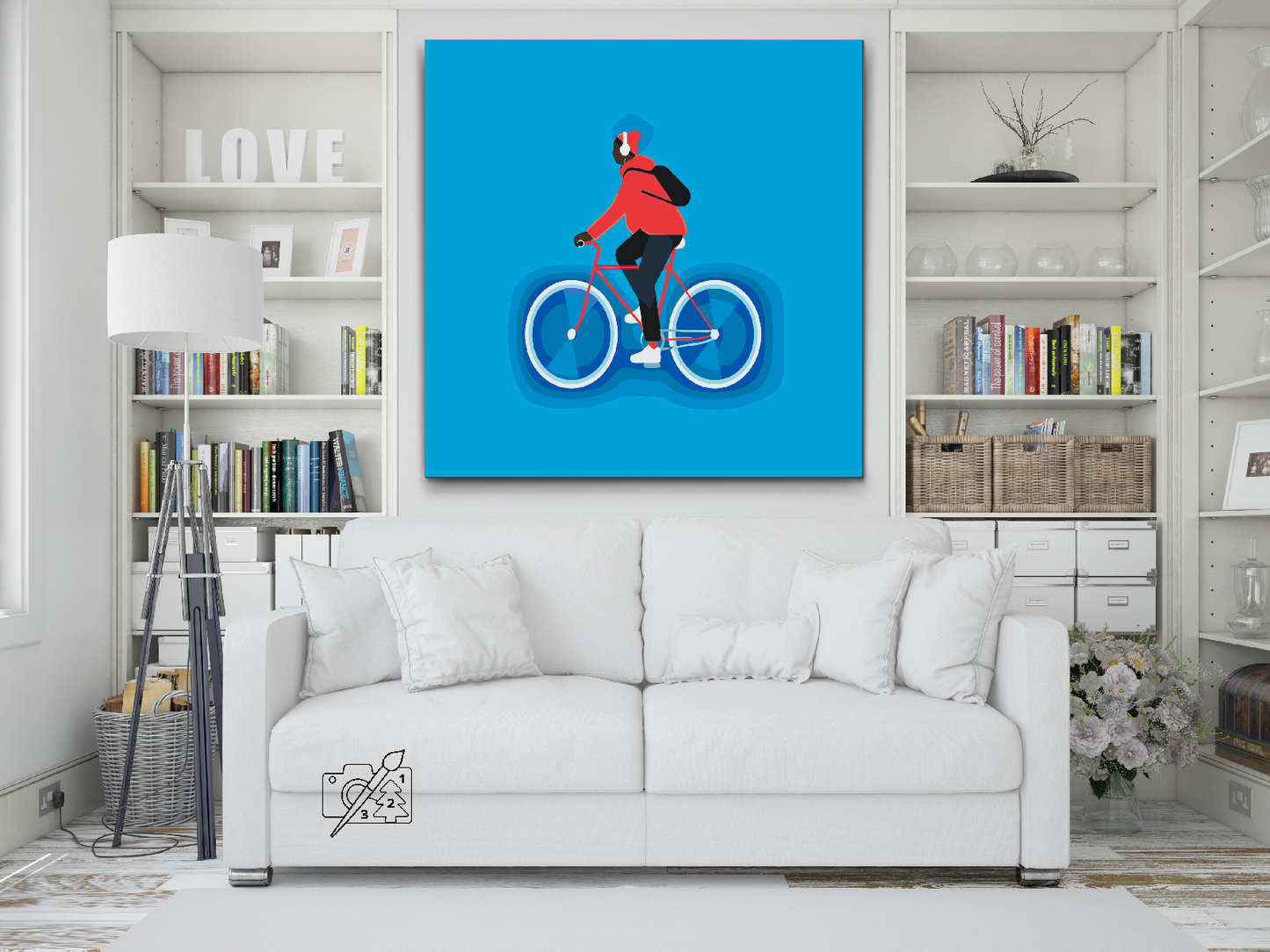Paint by number - Cyklist