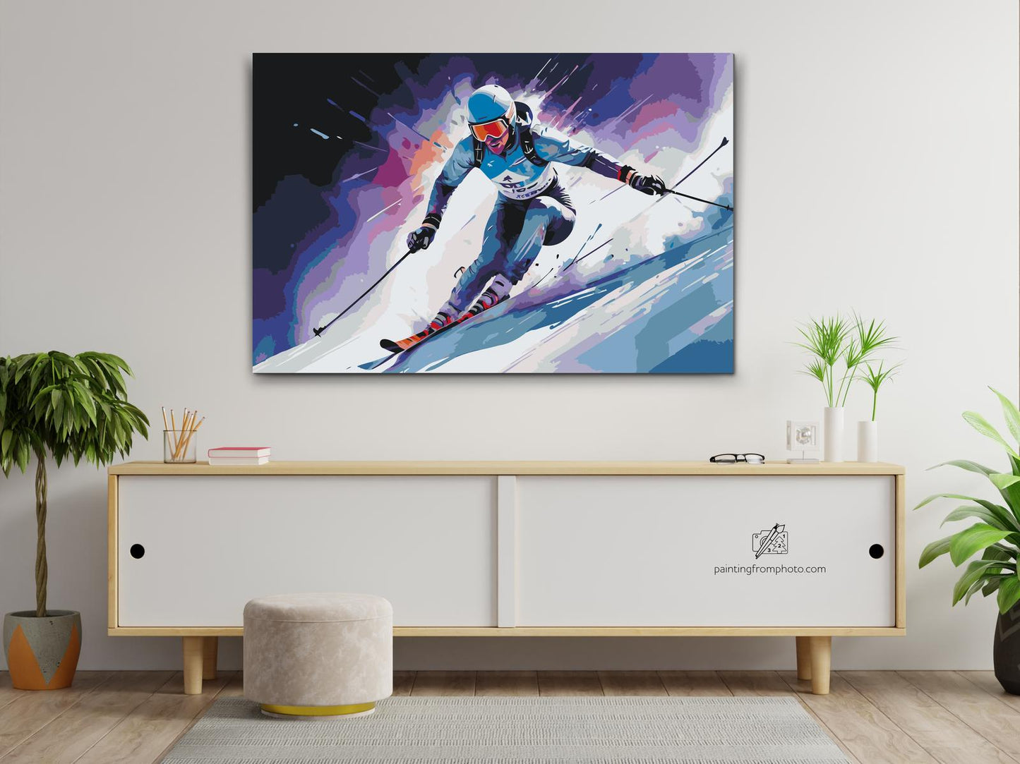 Paint by number - Alpint skiløb