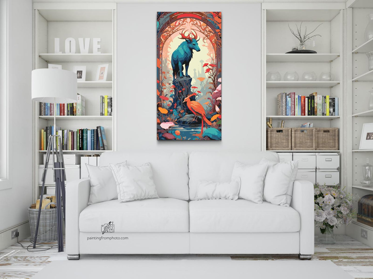 Paint by number - Mytisk bue med dyr