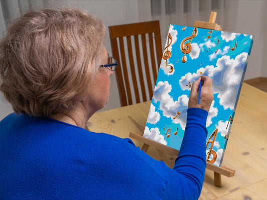Paint by number - Noter i skyerne