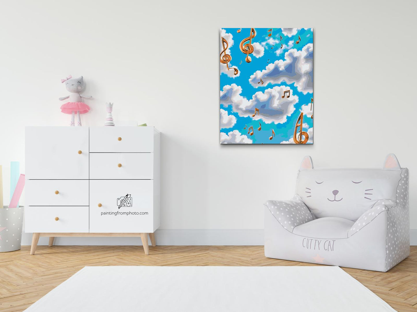 Paint by number - Noter i skyerne
