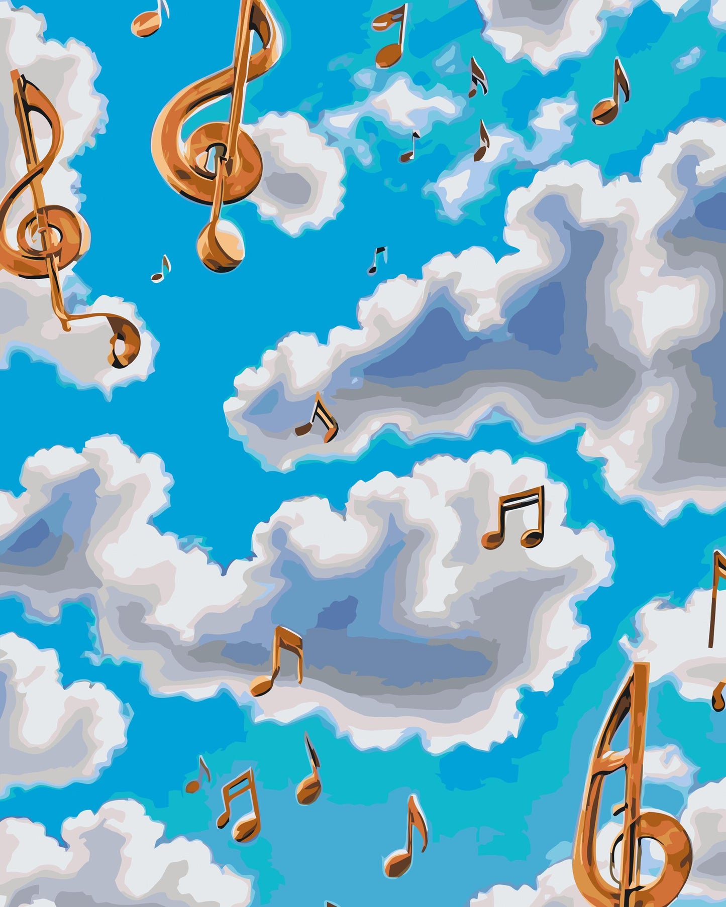 Paint by number - Noter i skyerne