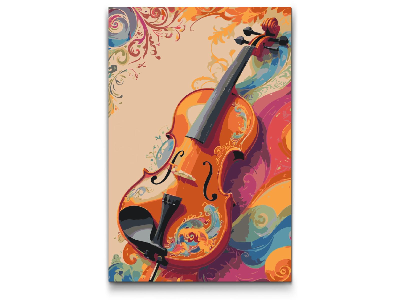 Paint by number - Violin i farver