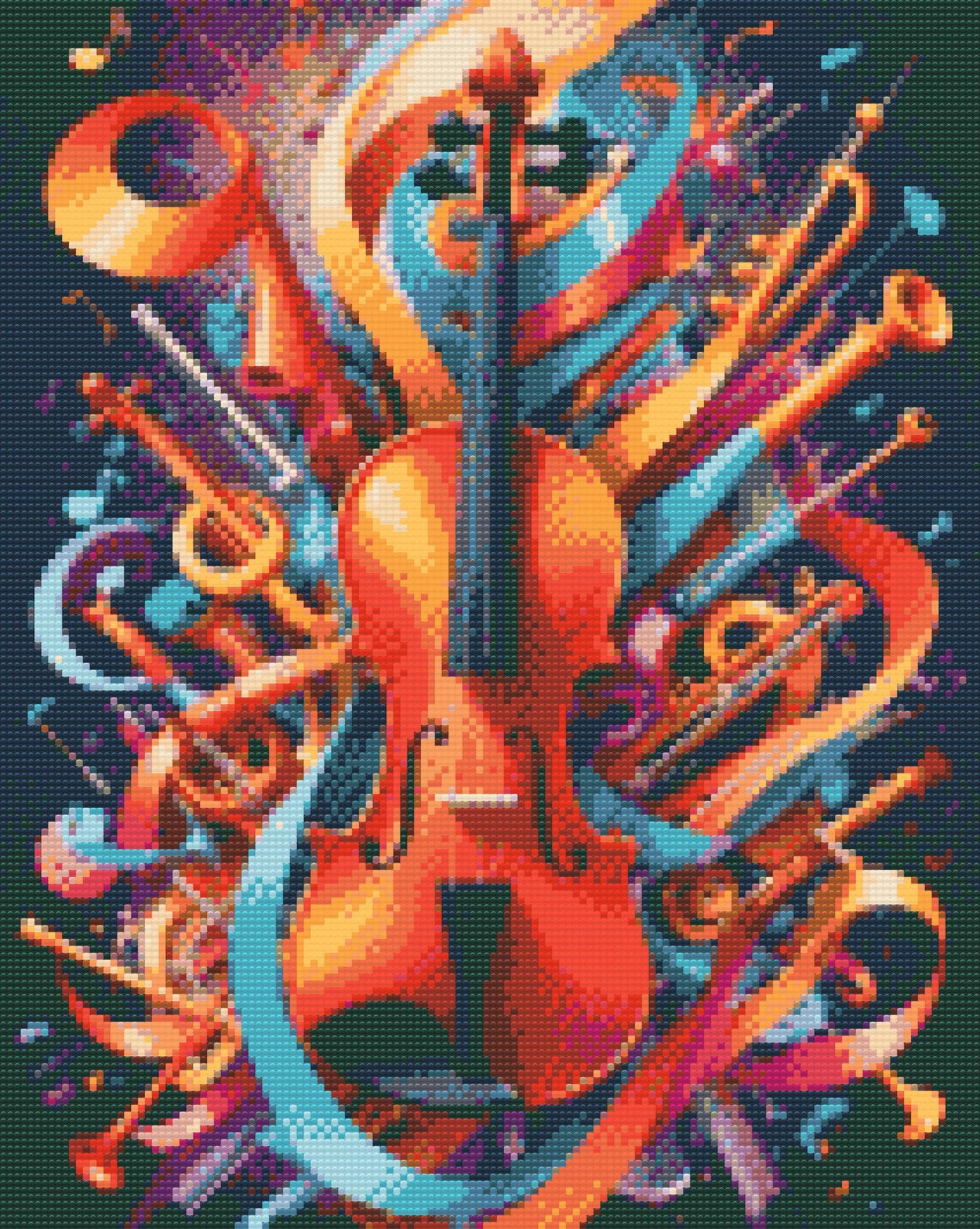Diamond Paint - Abstrakt violin