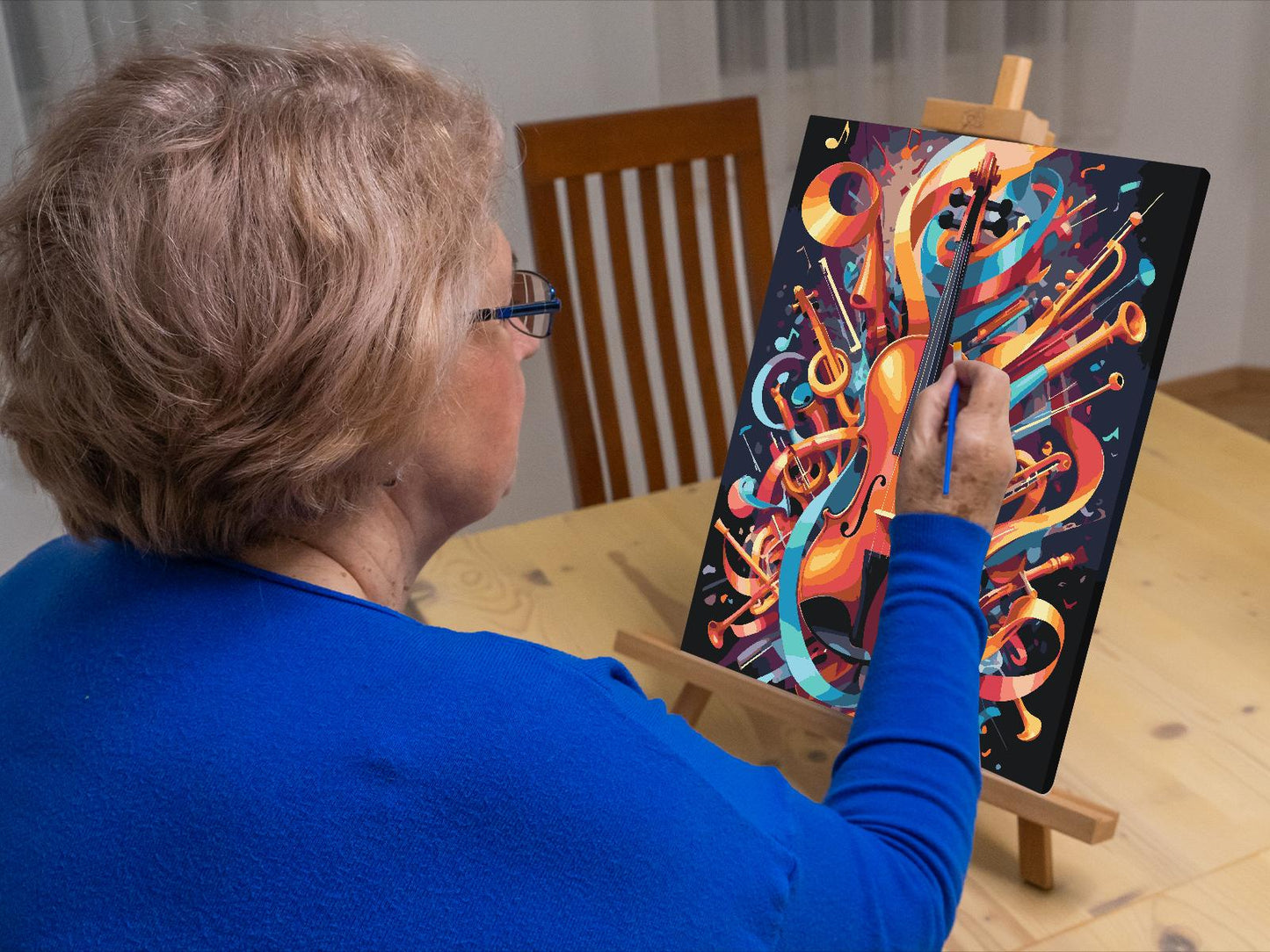 Paint by number - Abstrakt violin