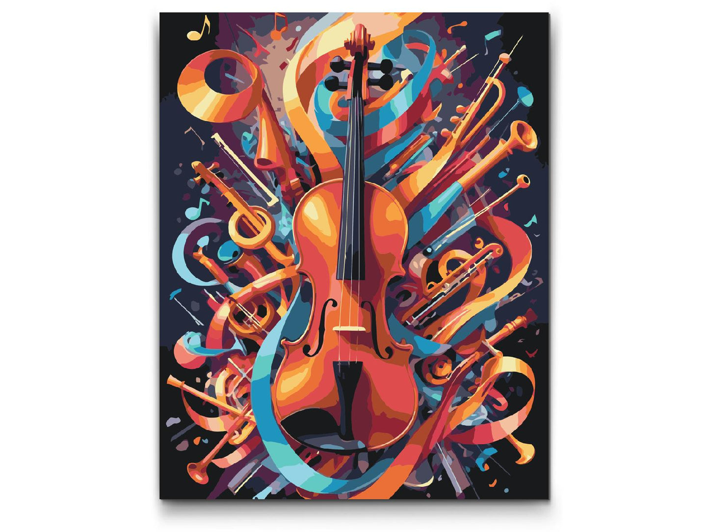 Paint by number - Abstrakt violin