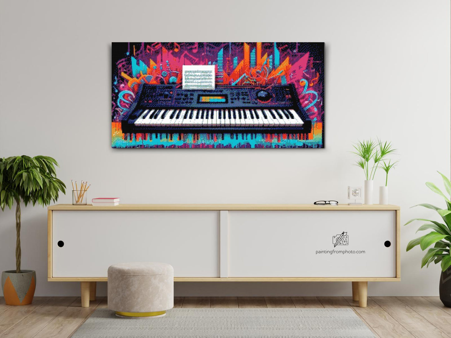 Diamond Paint - Farverige tangenter