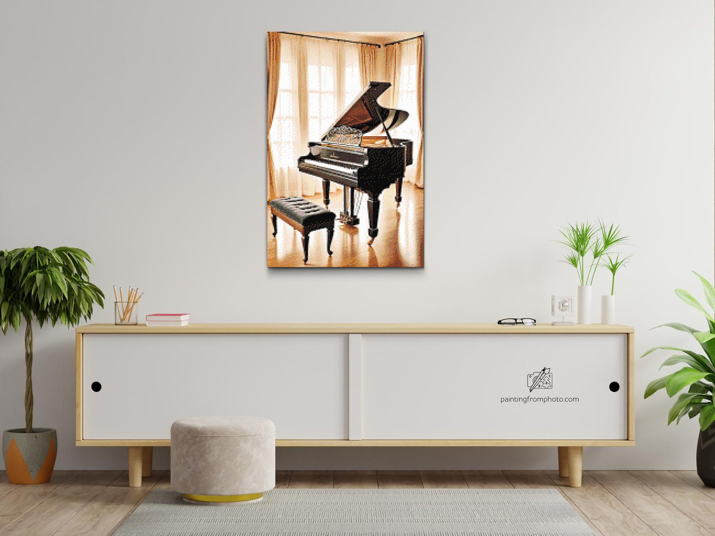 Diamond Paint - Sort klaver