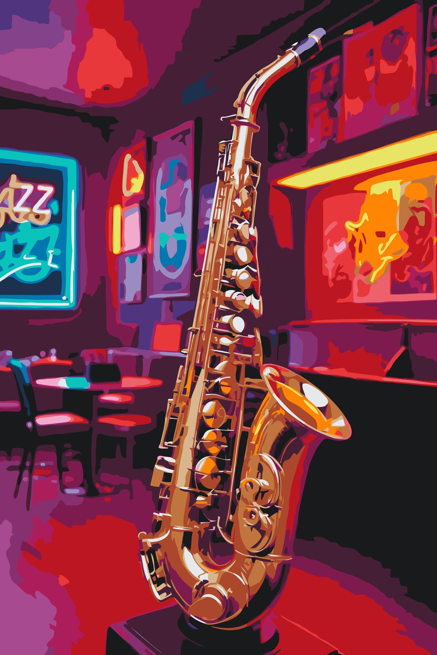 Paint by number - Saxofon