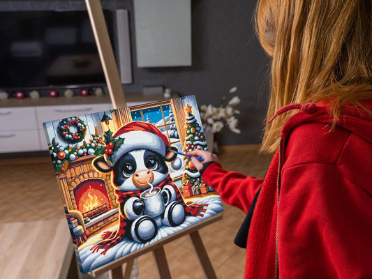 Paint by number - Juleko og en kop kaffe