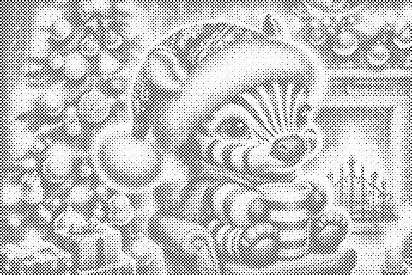 Dotting - Julezebra og en kop kaffe