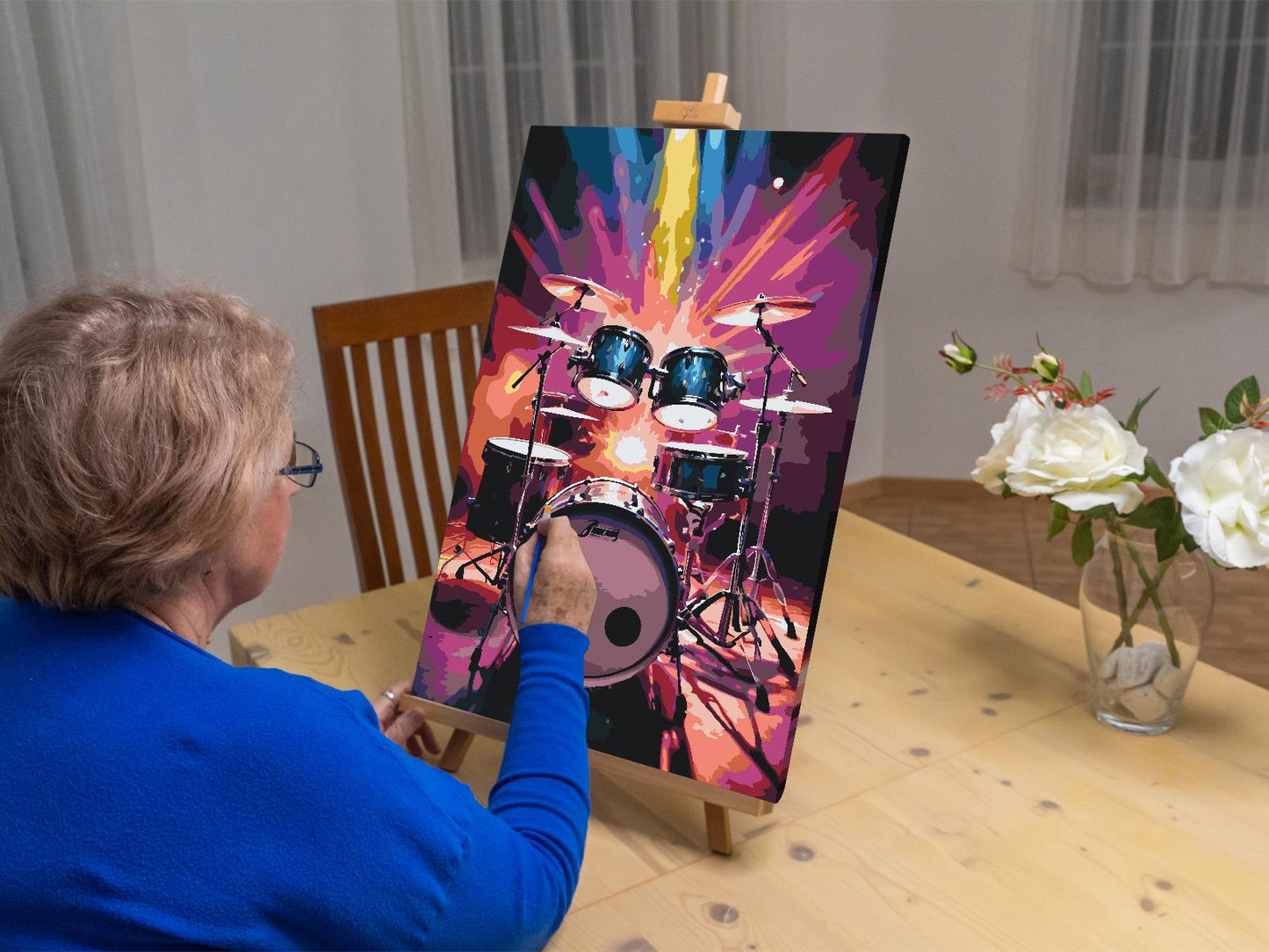 Paint by number - Trommer i rampelyset