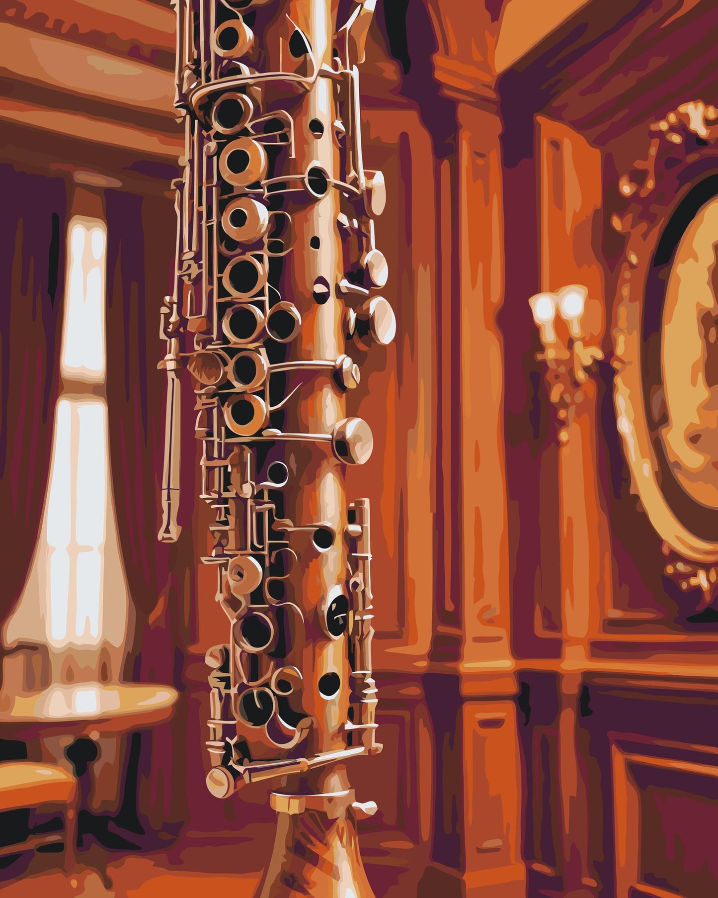 Paint by number - Musikinstrument obo
