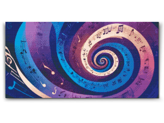 Diamond Paint - Musikalsk spiral