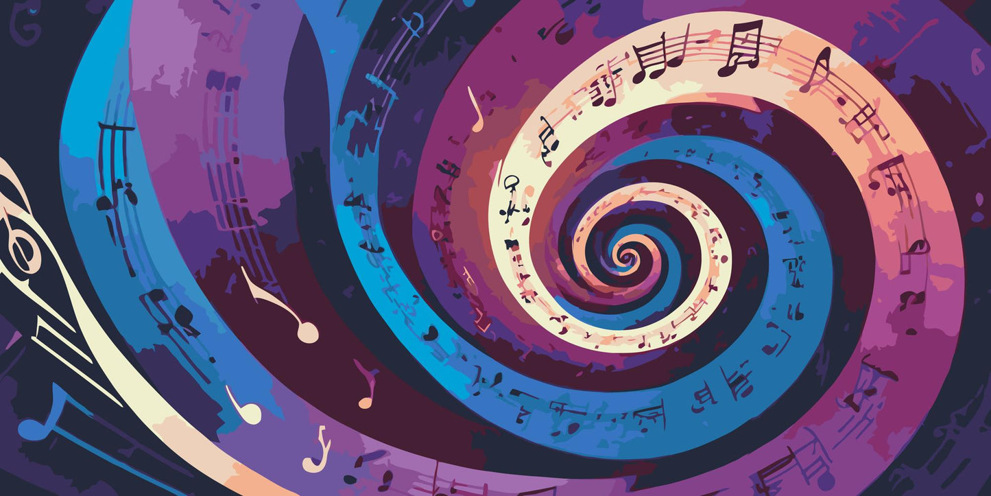 Paint by number - Musikalsk spiral