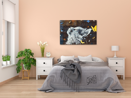 Diamond Paint - Killing blandt sommerfugle