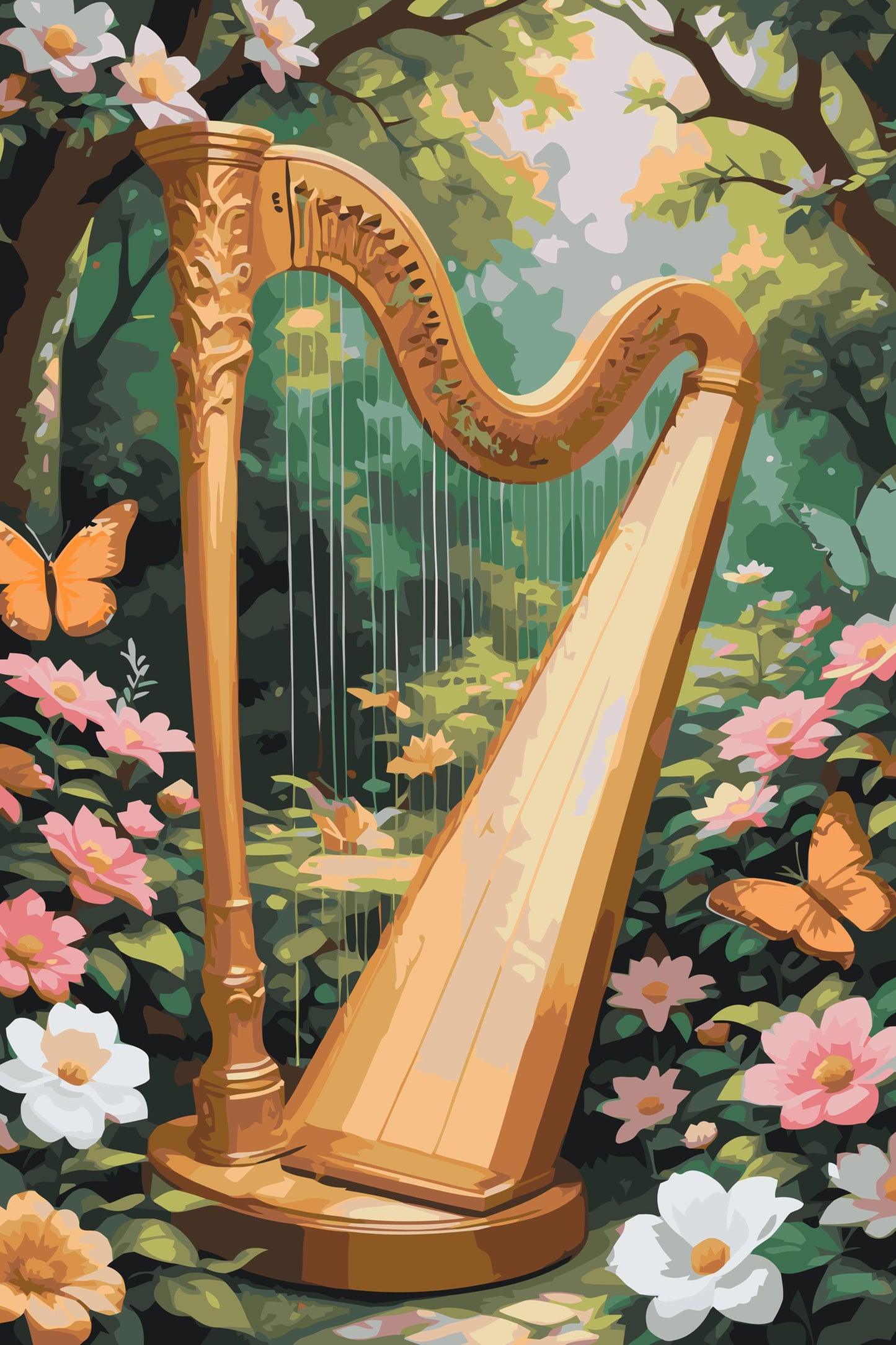 Paint by number - Harpe i naturen