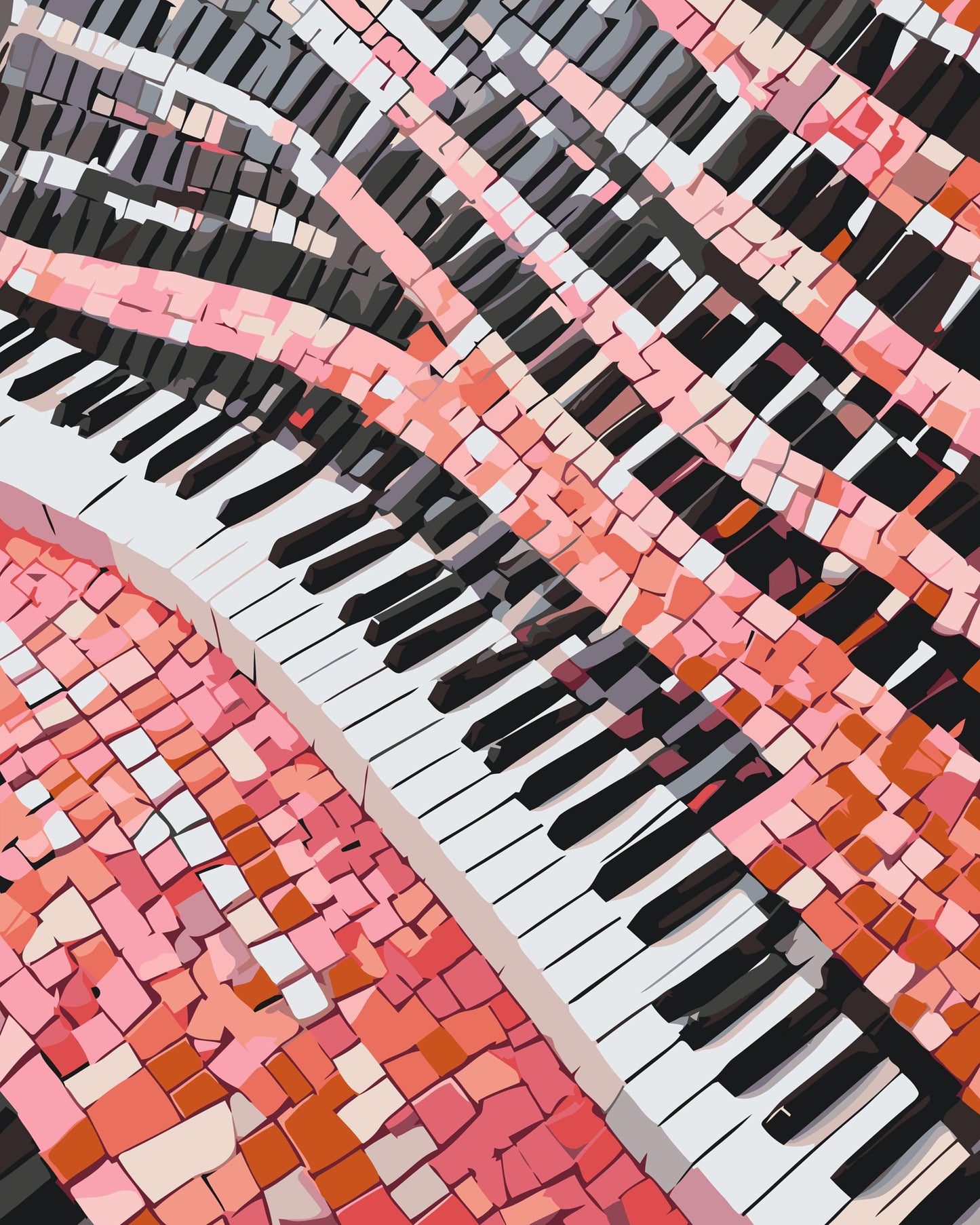 Paint by number - Mosaiknøgler