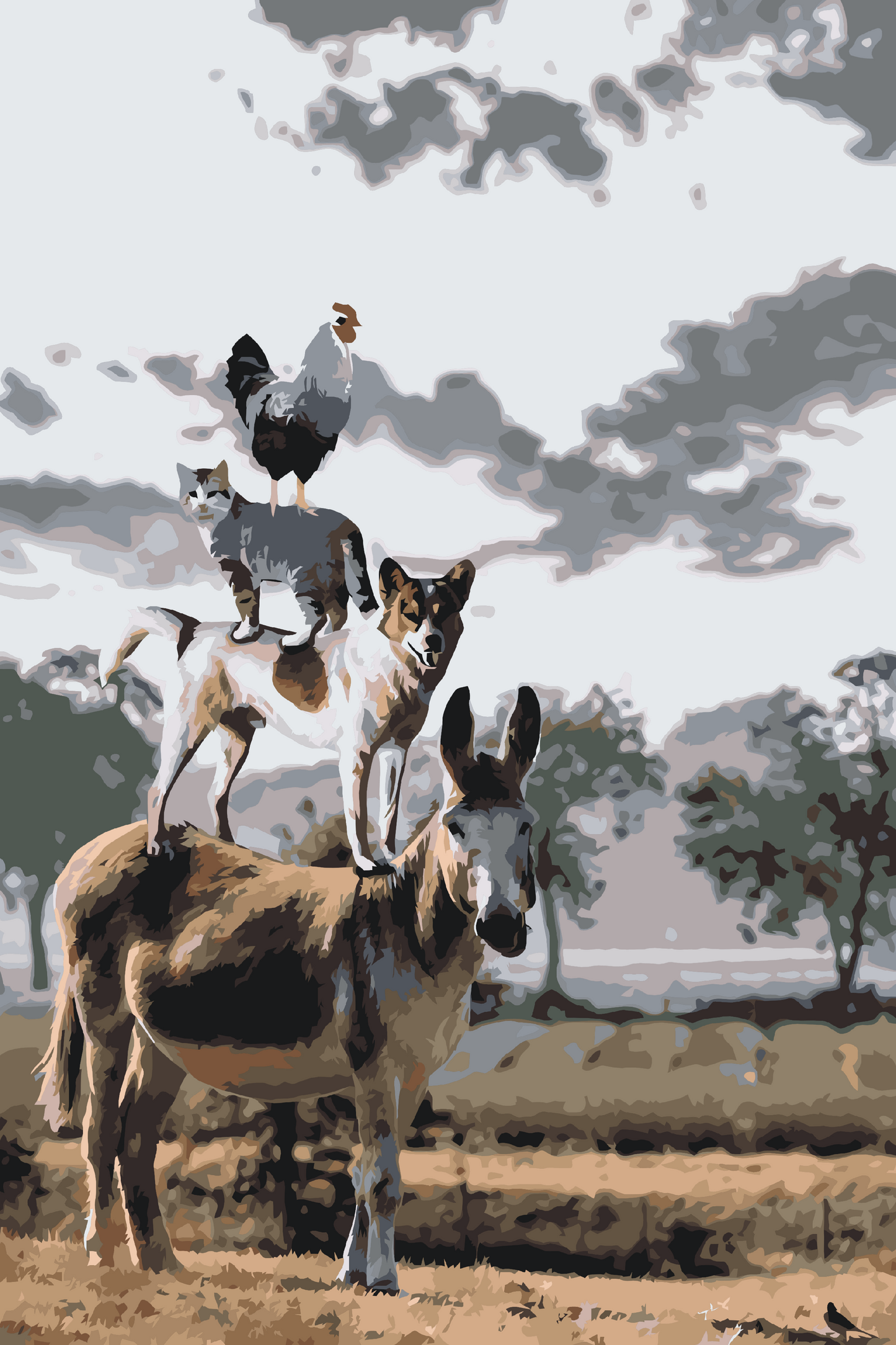 Paint by number - Dyre pyramiden