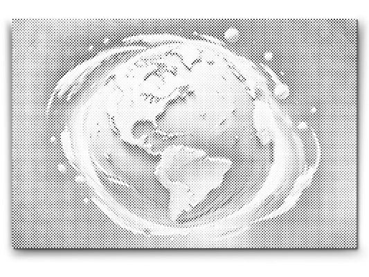 Dotting - Abstrakt planet Jorden