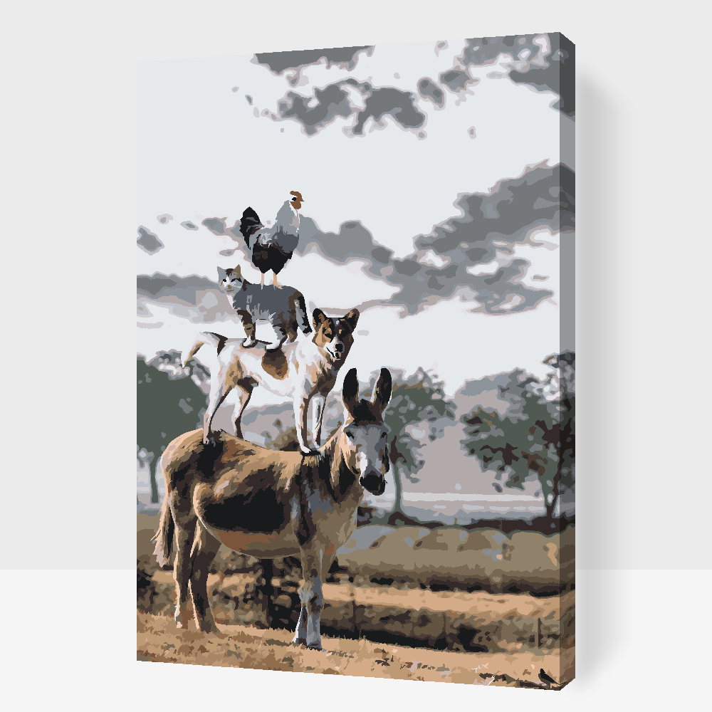 Paint by number - Dyre pyramiden