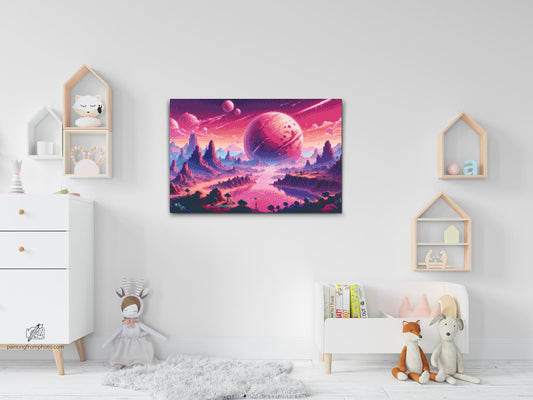 Diamond Paint - Abstrakt planet i rummet