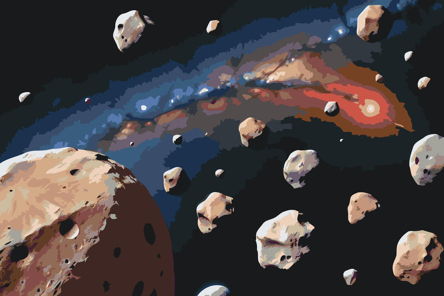 Paint by number - Asteroidebælte