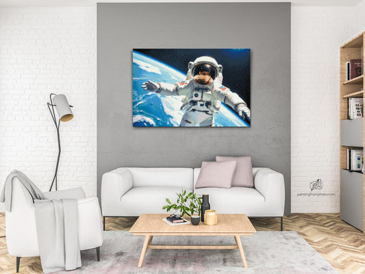 Diamond Paint - Astronaut med planeten Jorden