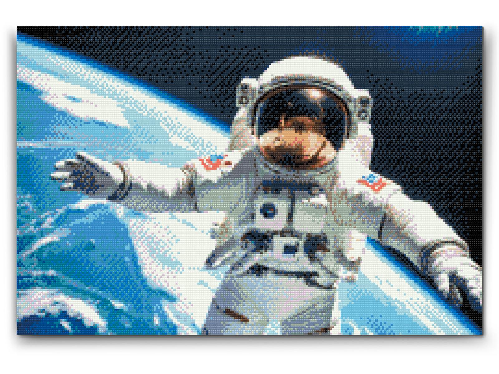 Diamond Paint - Astronaut med planeten Jorden