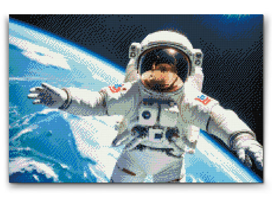 Diamond Paint - Astronaut med planeten Jorden