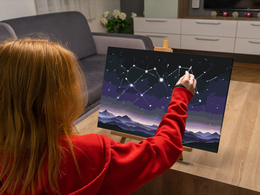 Paint by number - Stjernebillede