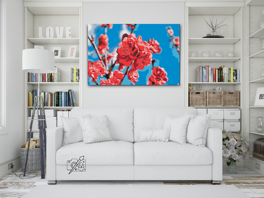 Paint by number - Ferskenblomst