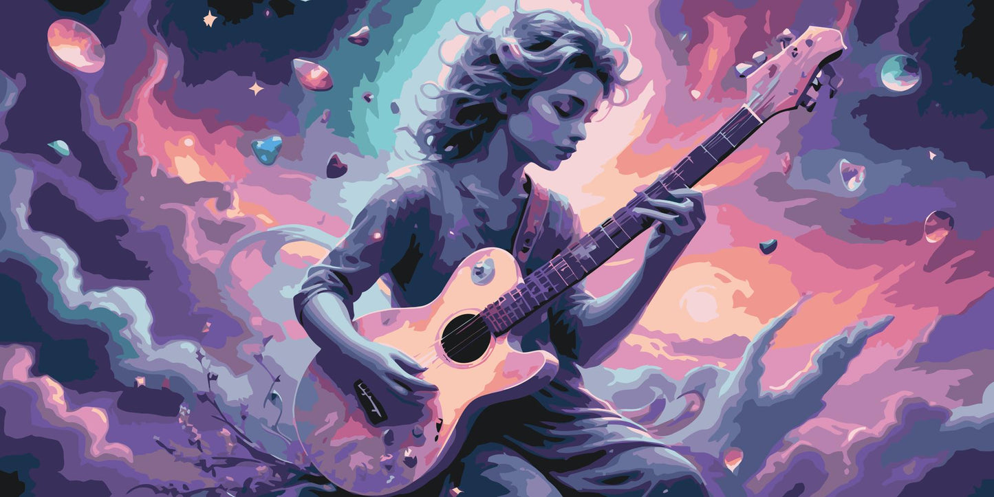 Paint by number - Guitarist i skyerne