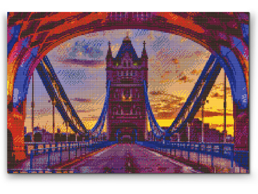 Diamond Paint - Den farverige London Bridge