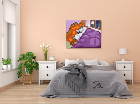 Paint by number - Killinger og Teddy i én seng