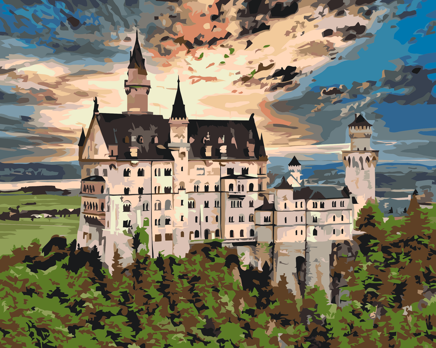 Paint by number - Slot Neuschwanstein