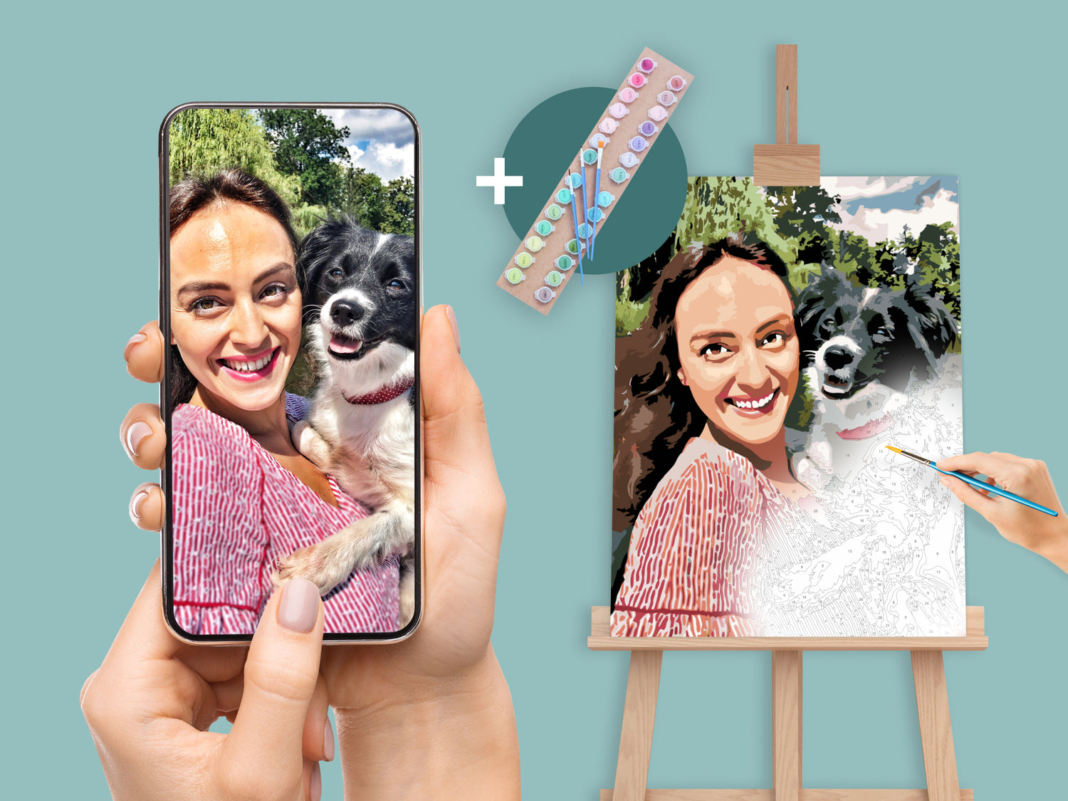 Paint by number - Genskab dit foto med et maleri!