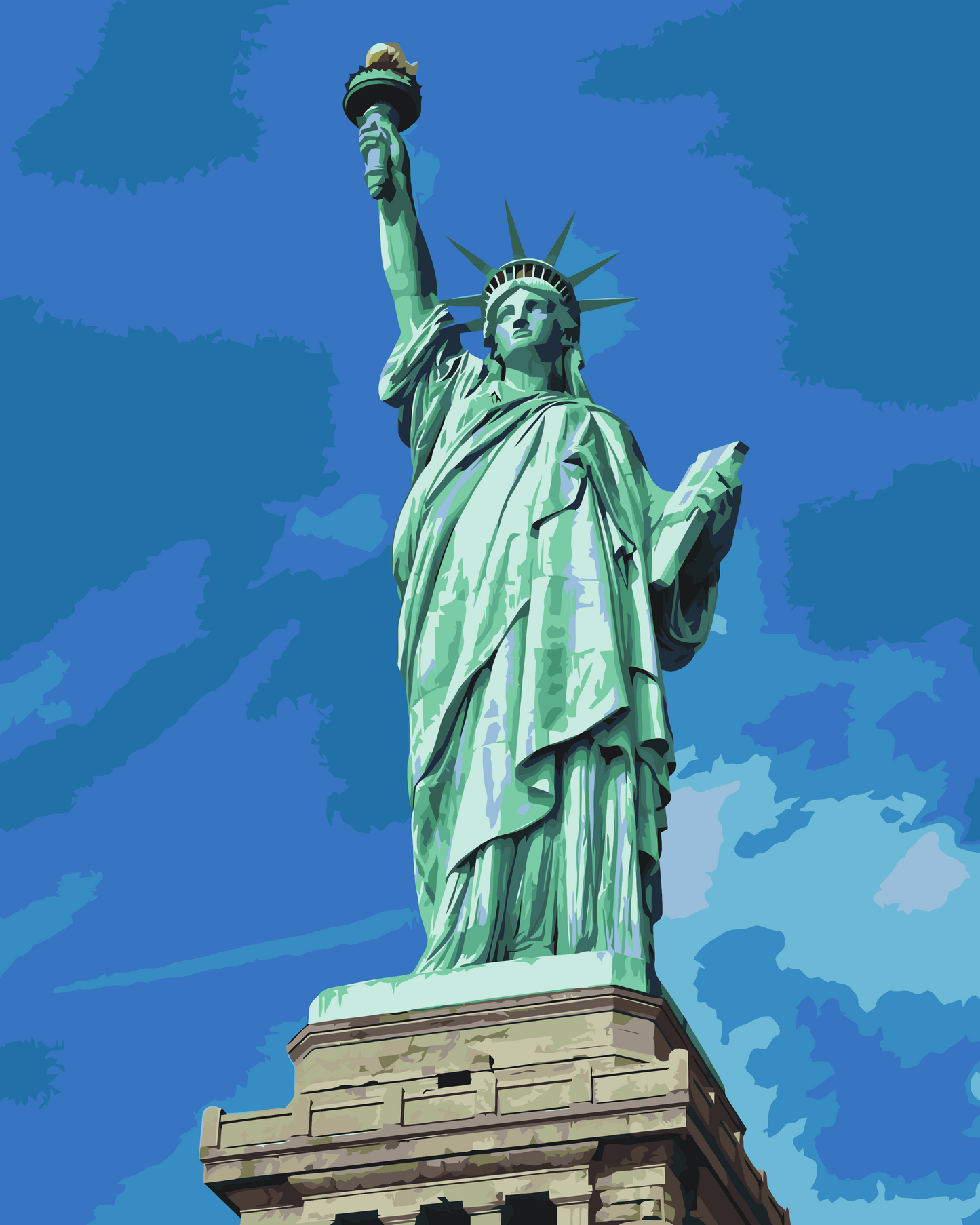 Paint by number - Frihedsgudinden