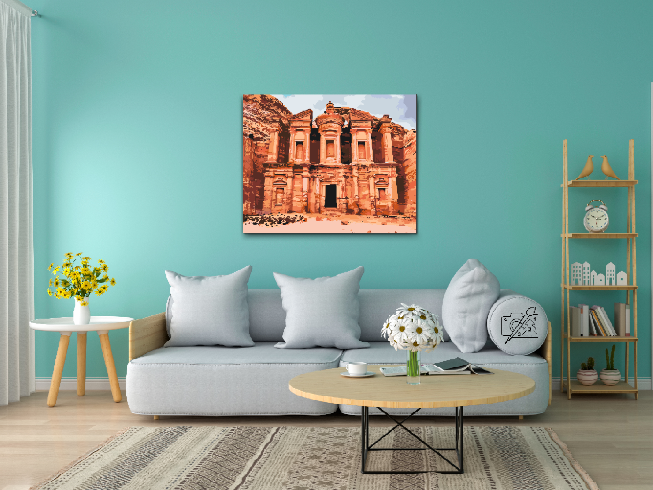 Paint by number - Petra, Byen i Jordan